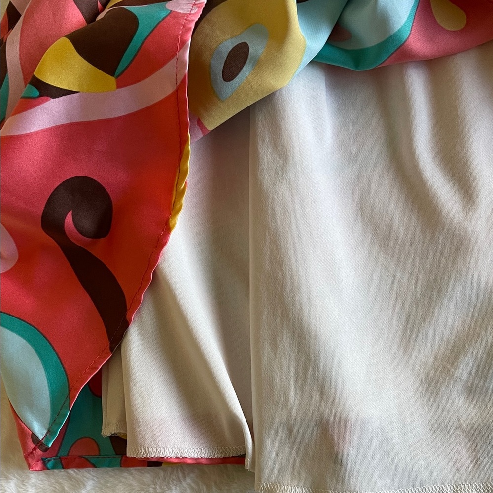Judith Marsh Colorful Patterned Tweens Strapless Dress  SZ  0-3 - Picture 5 of 9